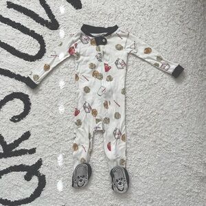 Burt’s bees baby milk and cookies organic cotton footed sleeper